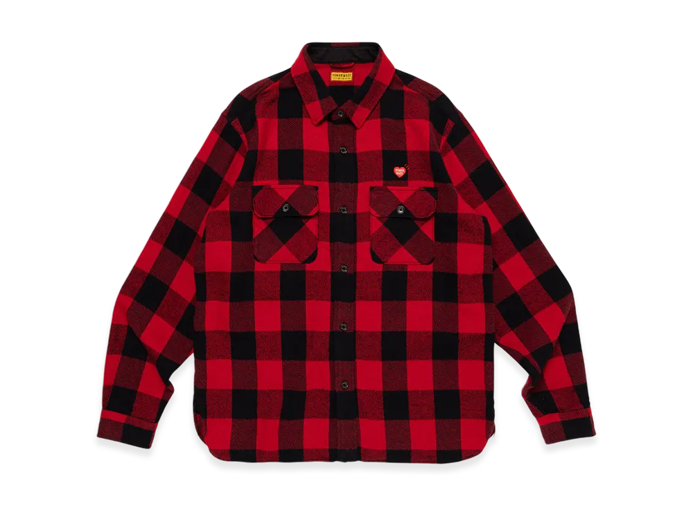 HUMAN MADE Check Shirt "Red"