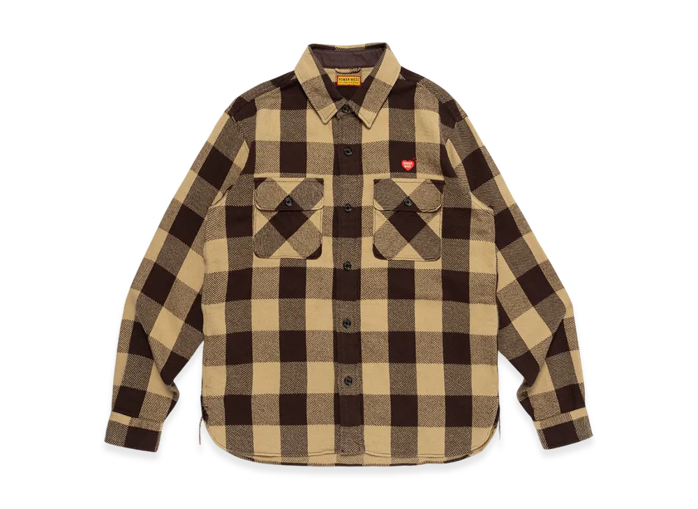 HUMAN MADE Check Shirt "Beige"