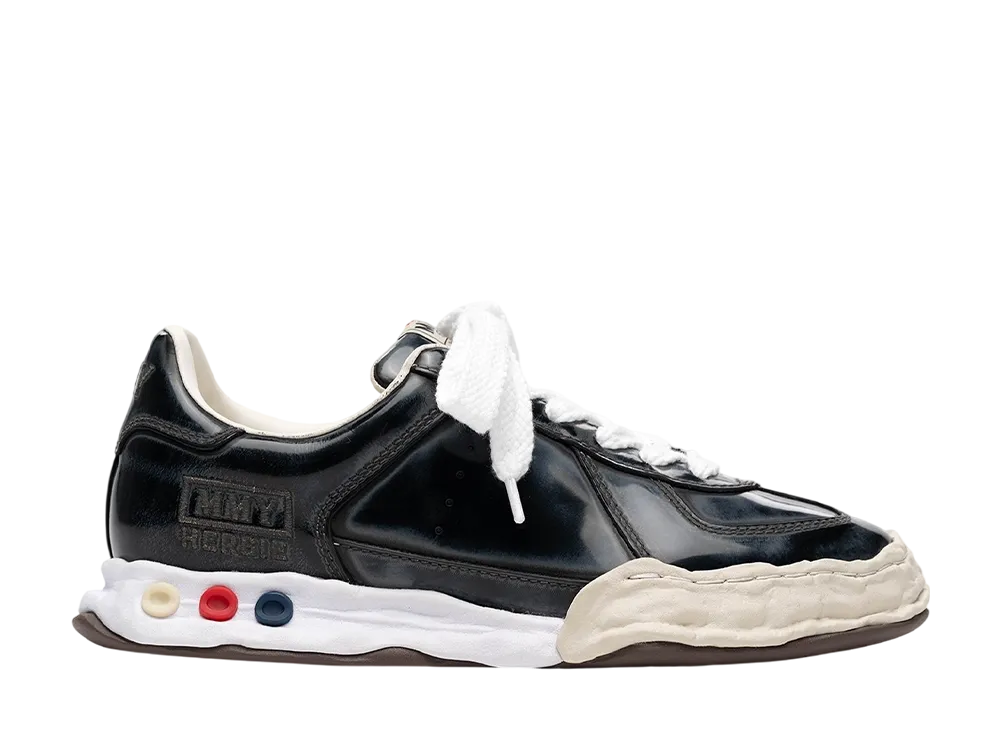 メゾンミハラヤスヒロ ハービー オリジナルソール ヴィンテージ アドバンティック レザー ロートップスニーカー "ブラック" (A16FW722)