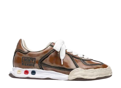 Maison MIHARA YASUHIRO HERBIE OG Sole Vintage Advantique Leather Low-top Sneaker "Brown"
