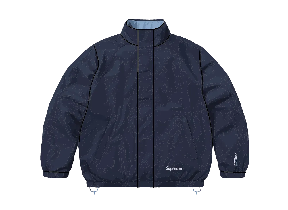 Supreme Polartec Reversible Track Jacket "Navy"