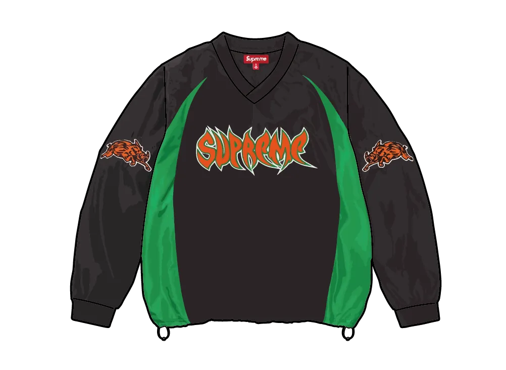 シュプリーム ウォートホッグ ウォーム アップ プルオーバー "ブラック"
