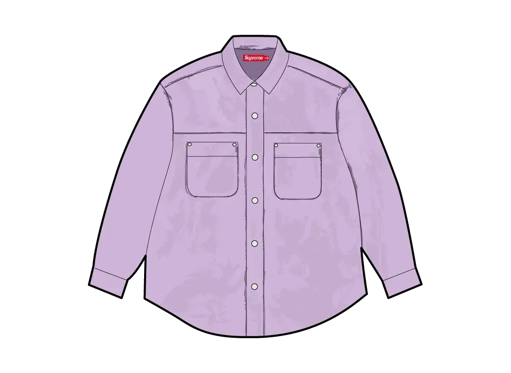 Supreme Faux Suede Snap Shirt 