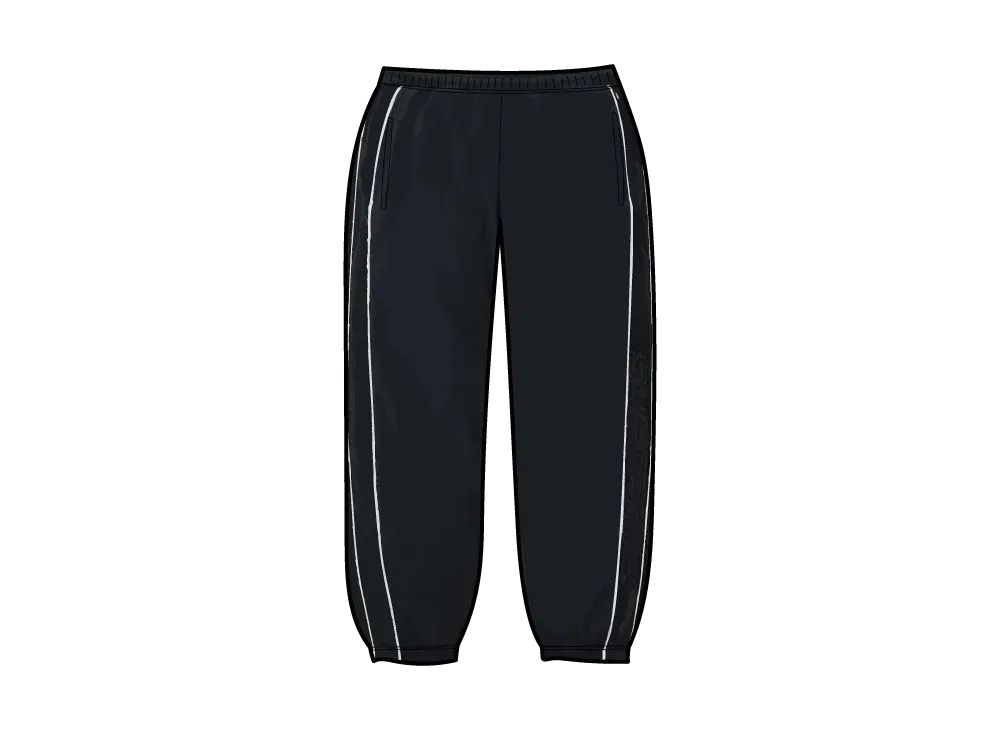 シュプリーム ポーラテック リフレクティブ パイピング パンツ "ブラック"