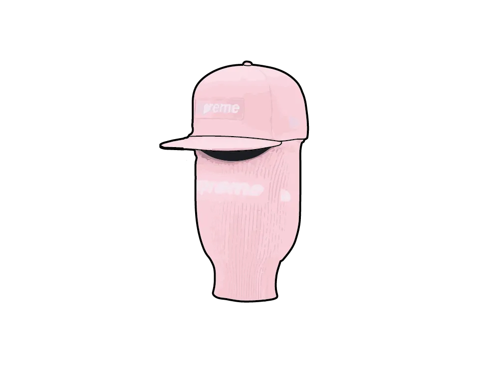 Supreme Box Logo New Era + Balaclava "Light Pink"