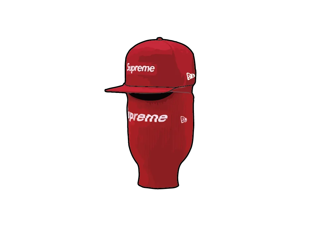 Supreme Box Logo New Era + Balaclava 