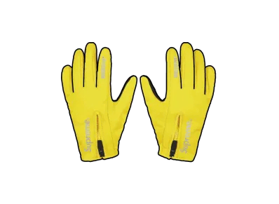 Supreme Windstopper Zip Gloves "Yellow" (25FW)