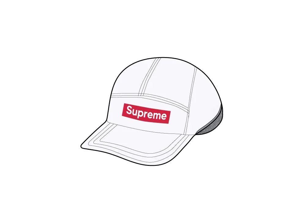 Supreme Polartec Lined Packable Earflap Camp Cap "White"