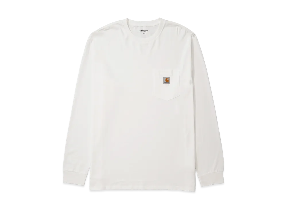 Carhartt WIP Long Sleeve Pocket T-Shirt "White"