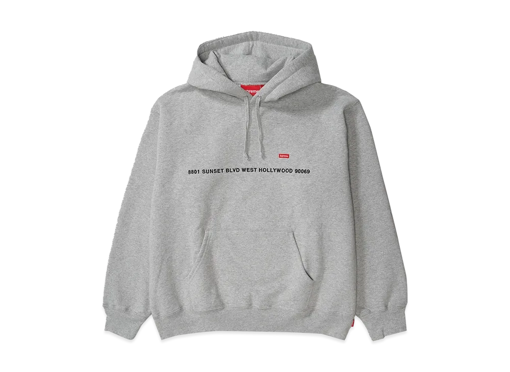 Supreme Shop Small Box Hooded Sweatshirt LA "Heather Grey"