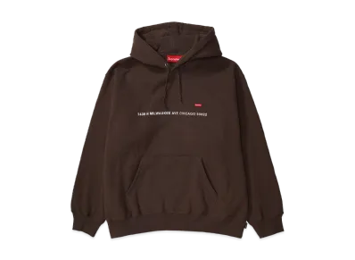 Supreme Shop Small Box Hooded Sweatshirt Chicago "Dark Brown"