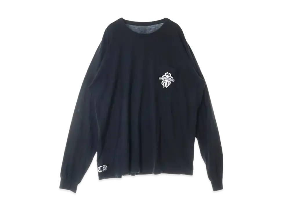 Chrome Hearts Dagger Tire Track L/S T-Shirt "Black/White"