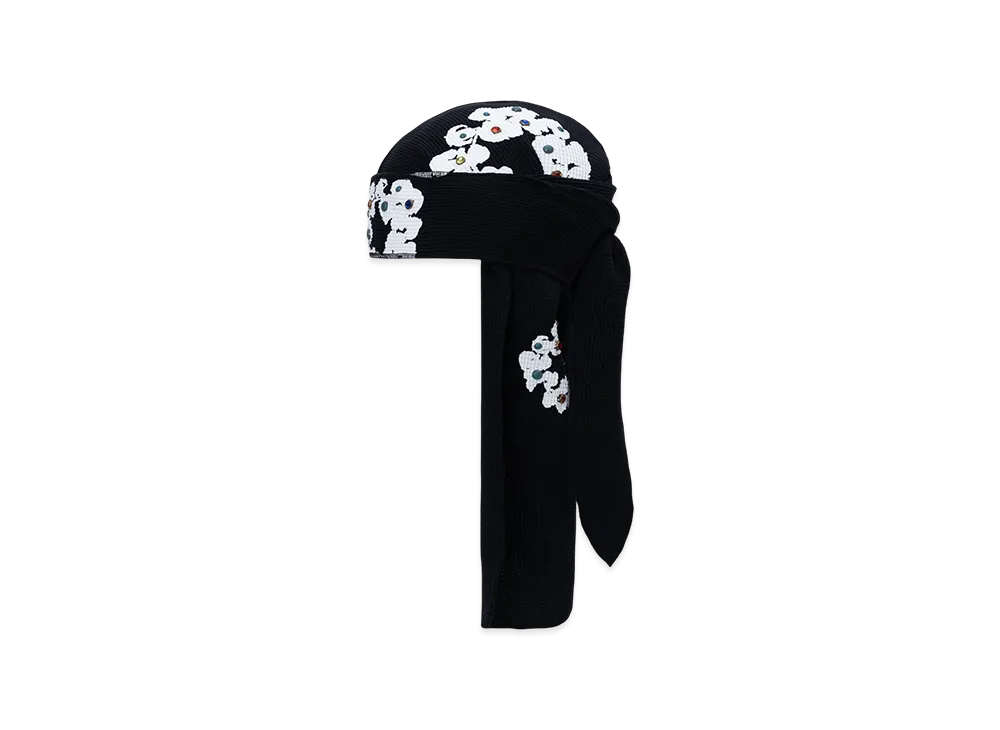 DENIM TEARS Rhinestone Cotton Wreath Durag 