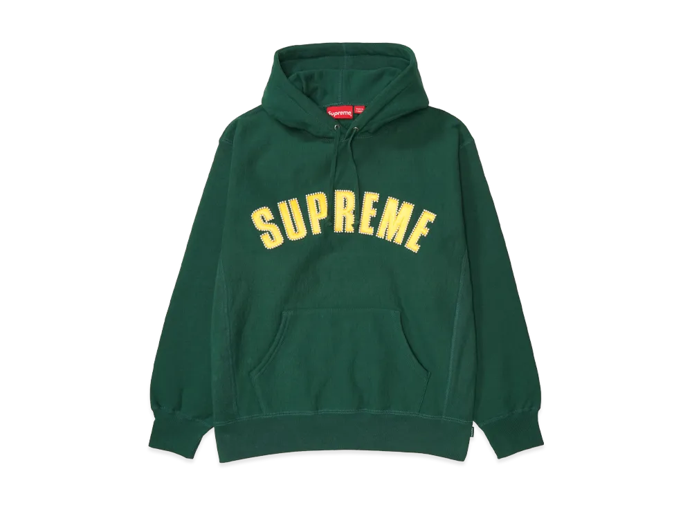 シュプリーム パール ロゴ フーディー スウェットシャツ "ダーク グリーン"