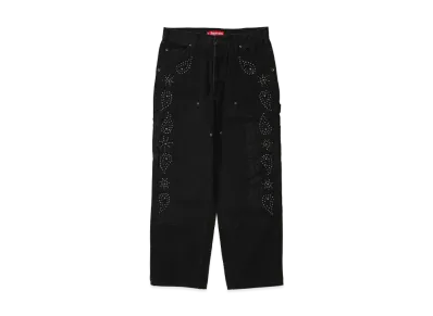 Supreme Paisley Studded Double Knee Painter Pant "Black"