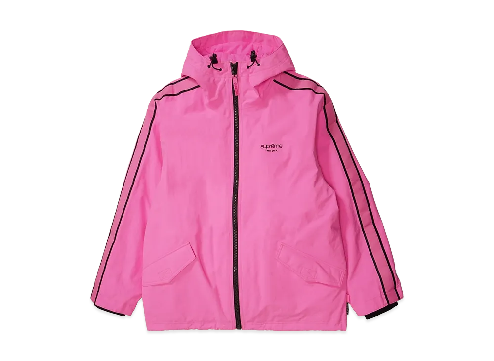 シュプリーム ゴアテックス ストライプ フーデッド ジャケット "ピンク"