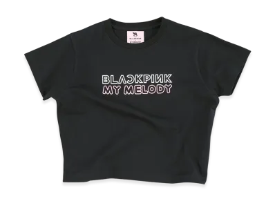 BLACKPINK x My Melody Cropped T-Shirt "Black"