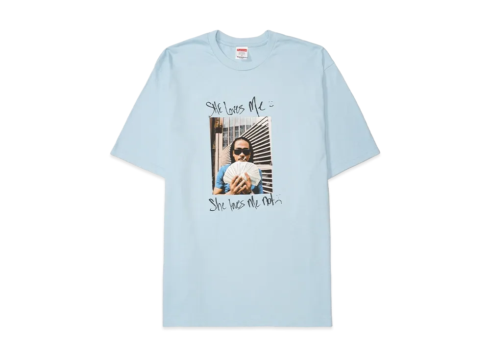 シュプリーム マックス B Tシャツ "パウダー ブルー"