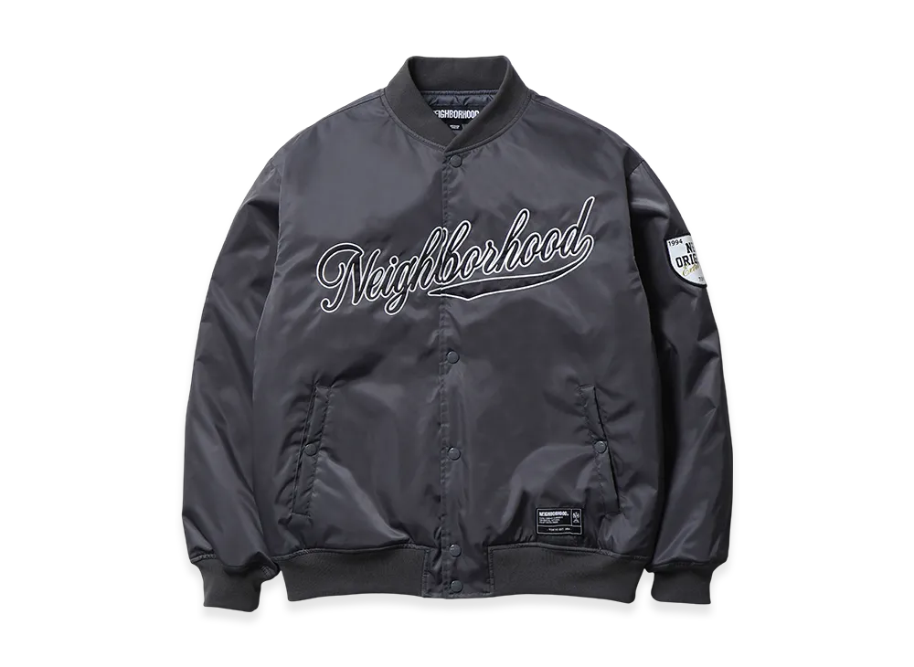 NEIGHBORHOOD Baseball Jacket "Charcoal"