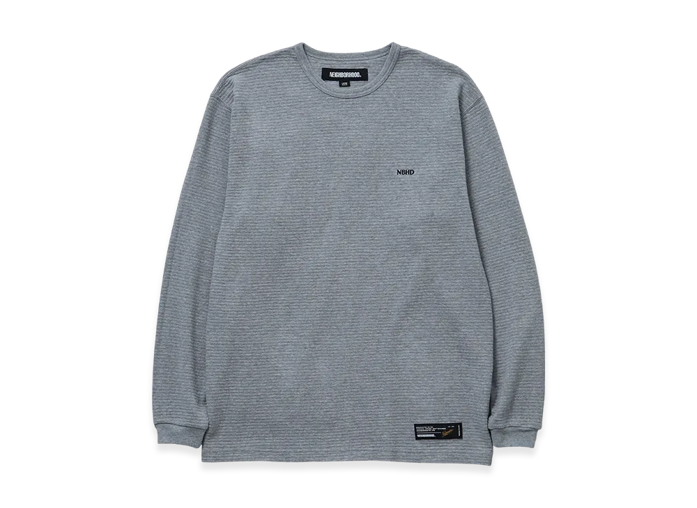 NEIGHBORHOOD Waffle Fabric Crewneck LS-2 