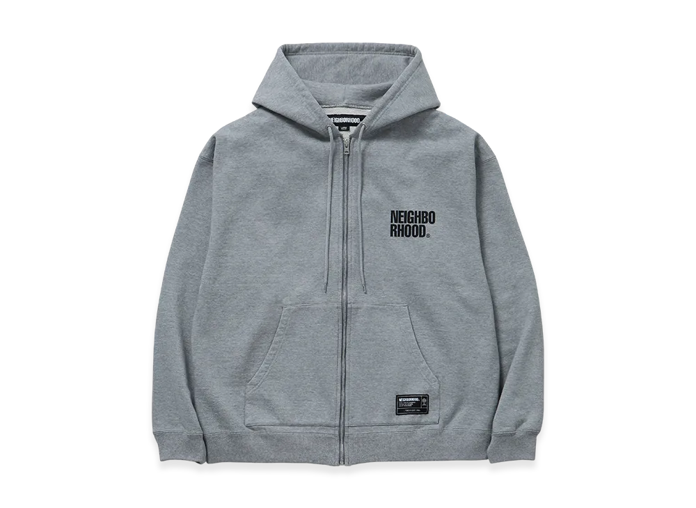 NEIGHBORHOOD Classic Sweat Zip Hoodie LS "Gray"