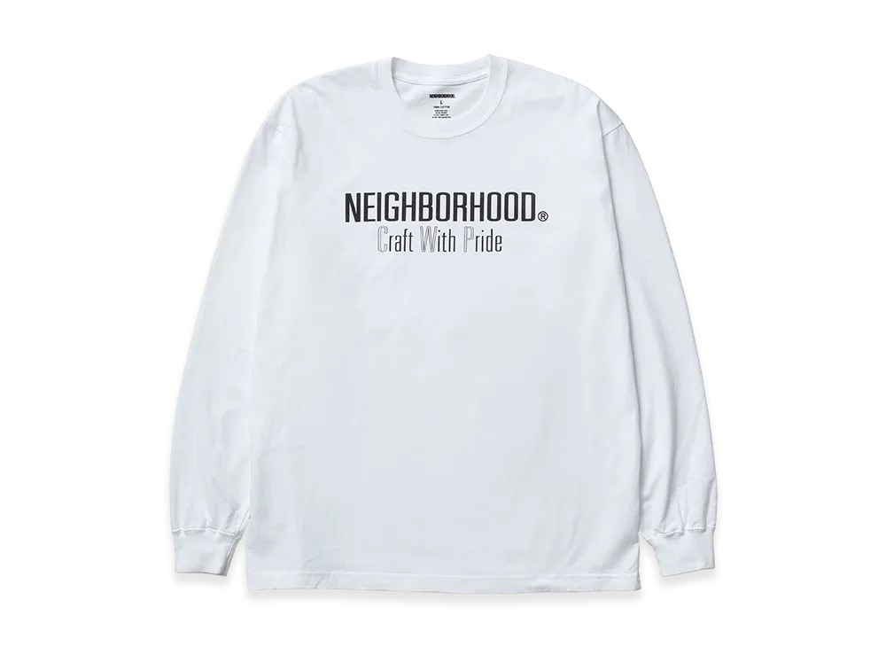 NEIGHBORHOOD NH . Tee LS-5 "White"