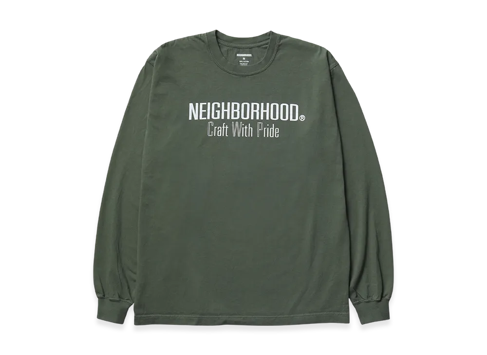 NEIGHBORHOOD NH . Tee LS-5 "Olive Drab"