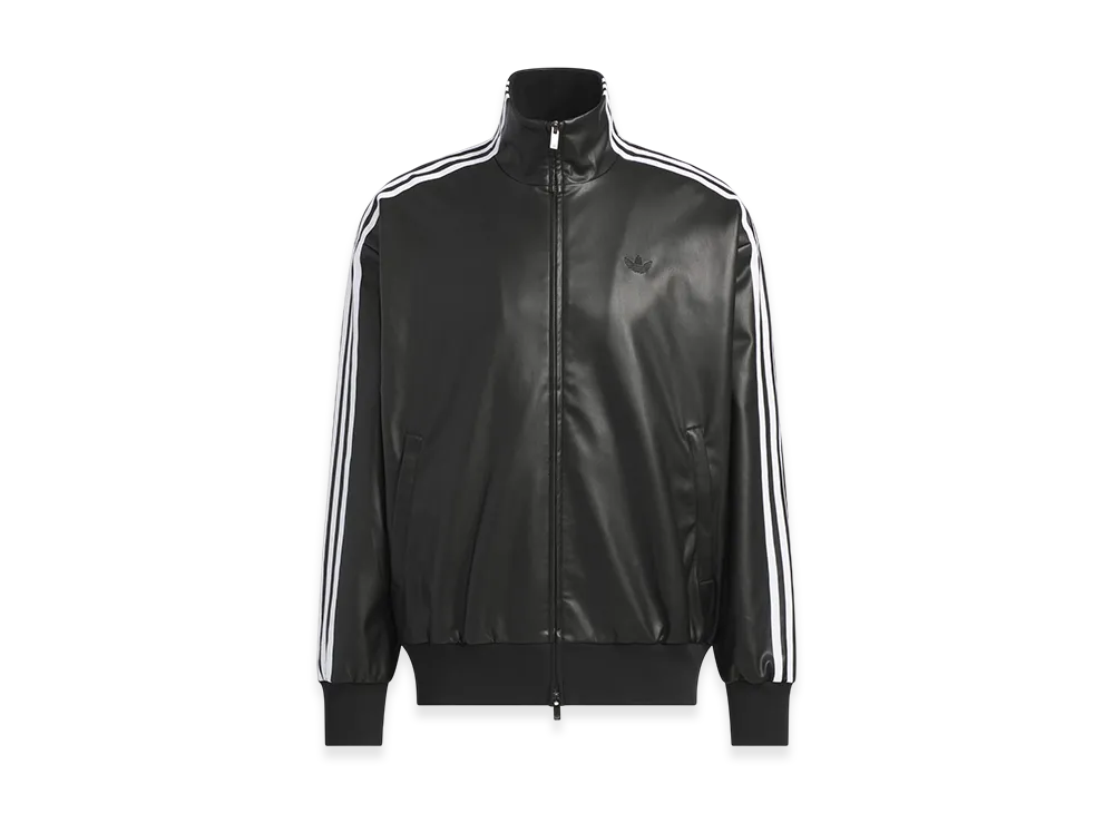 adidas Pleather 3S Track Top "Black"