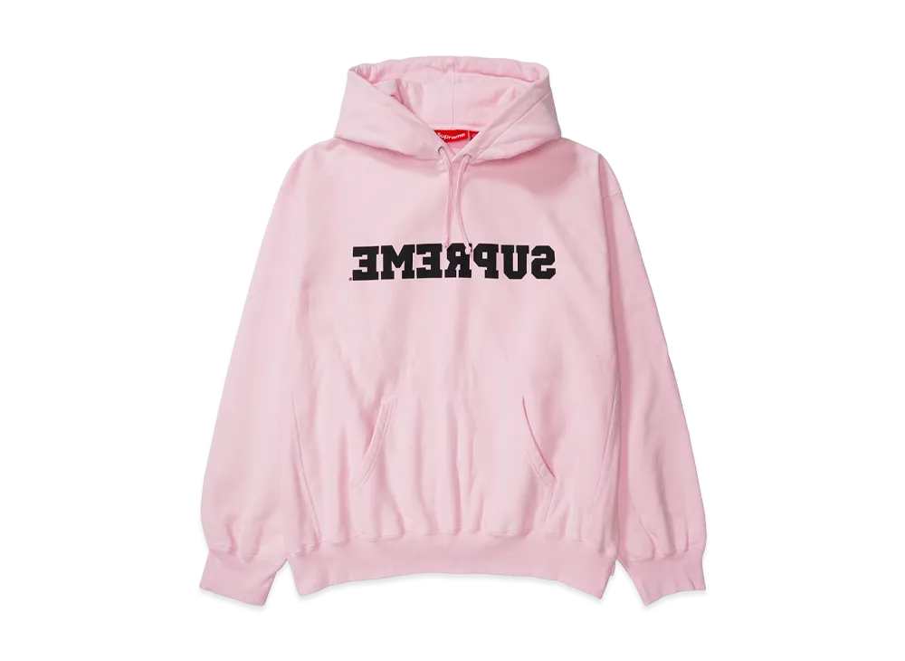 シュプリーム リバース フーデッド スウェットシャツ "ピンク"