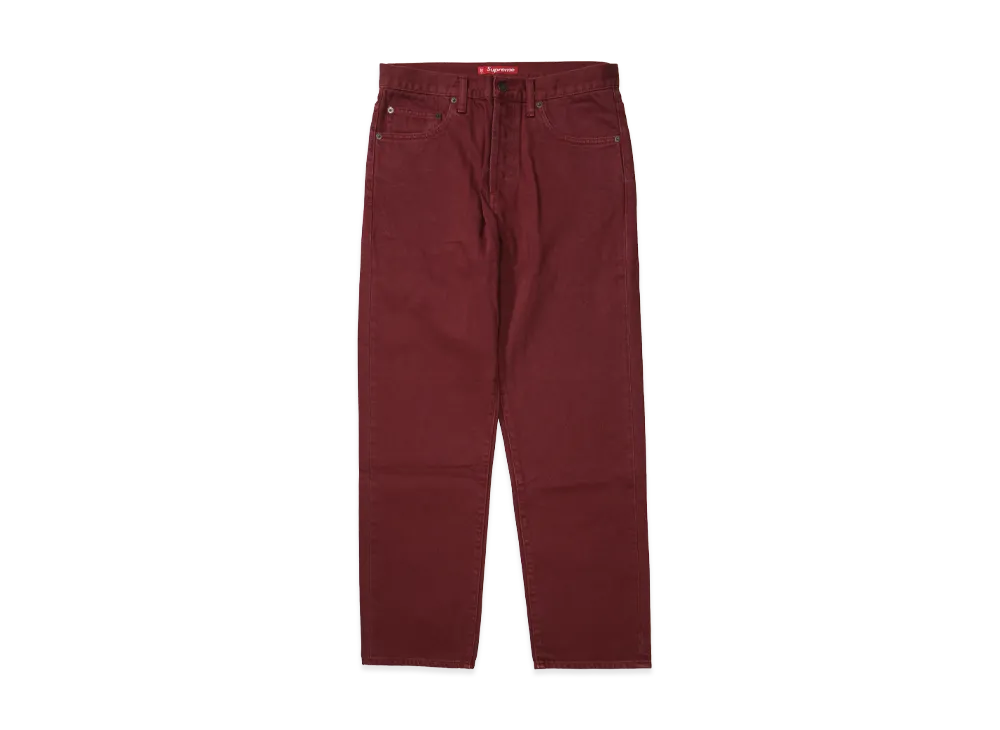 シュプリーム レギュラー ジーンズ "レッド" (24FW)