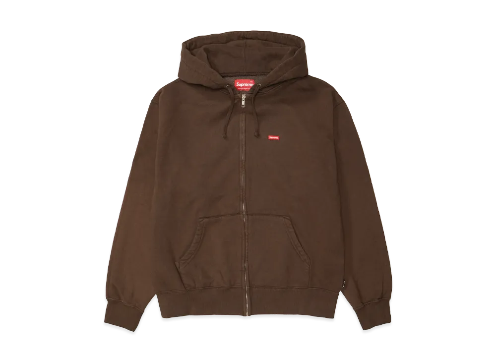 Supreme Small Box Zip Up Hooded Sweatshirt (25FW) "Brown"