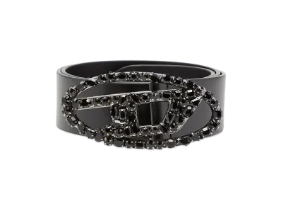 Diesel B-1dr W-Crown Leather Belt "Black"