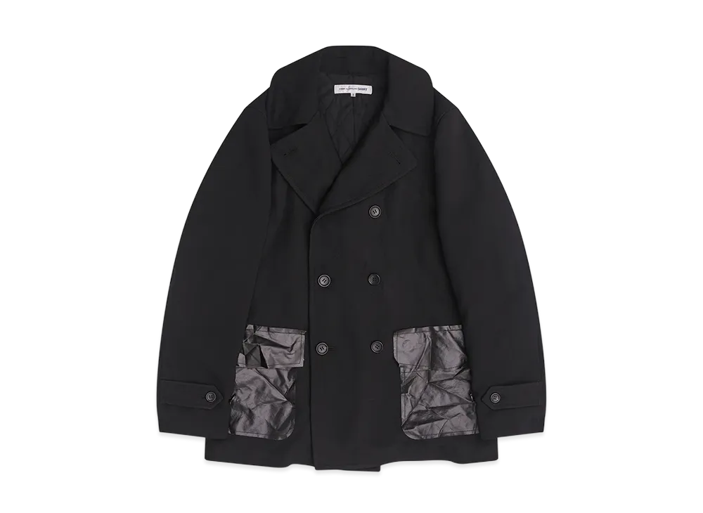 COMME des GARCONS SHIRT Double Breasted Coat "Black"