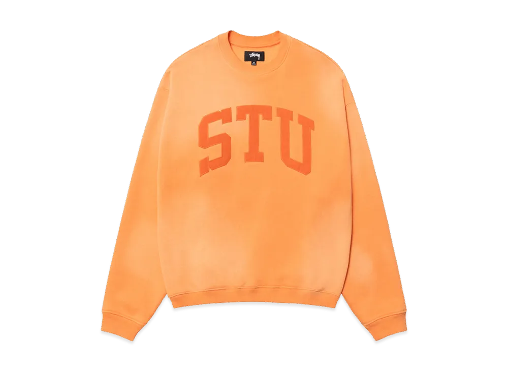 Stussy Stu Applique Crew "Orange"