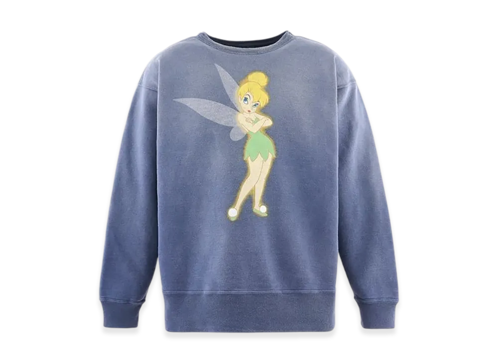 SAINT Mxxxxxx x Disney DSN Crew Neck Sweat Tinker Bell "Navy"