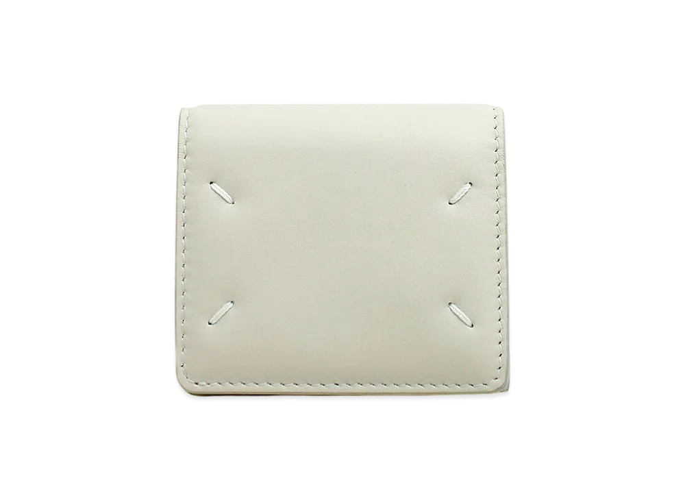Maison Margiela 4Stitch Calfskin Three Fold Tiny Wallet "Greige"