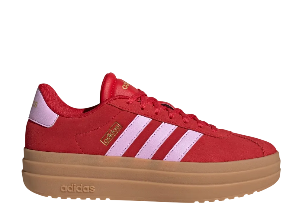 adidas Women's VL Court Bold "Better Scarlet/Bliss Lilac/Gold Metallic"