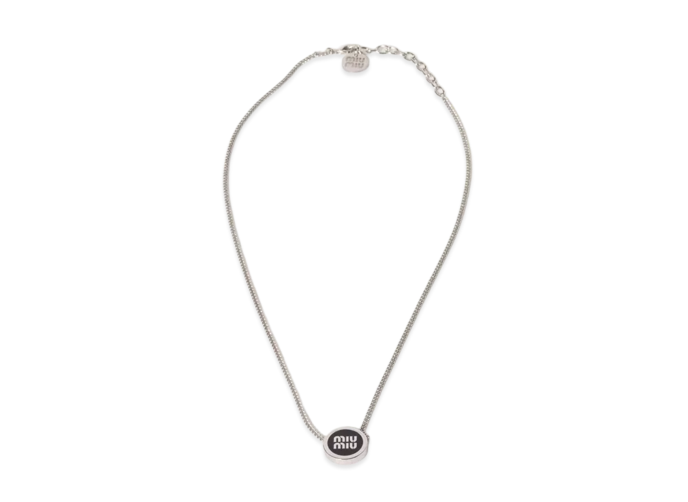 MIU MIU Metal Necklace "Black"