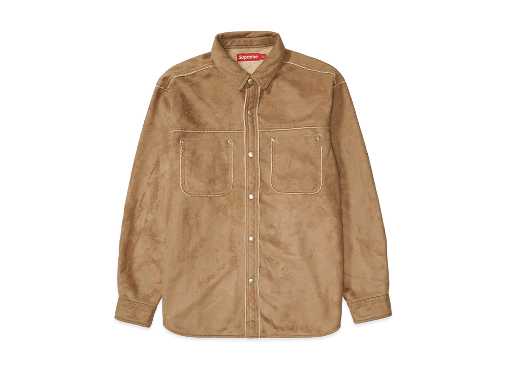 Supreme Faux Suede Snap Shirt 