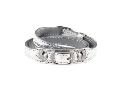 BALENCIAGA City Triple Bracelet "Silver"