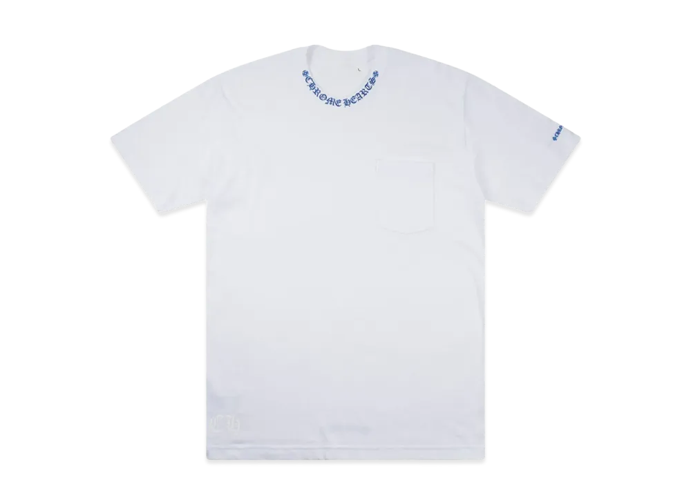 Chrome Hearts Neck Logo S/S T-Shirt "White/Blue"