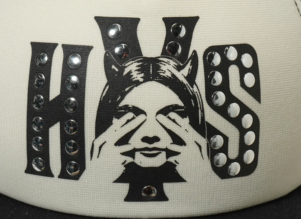 HYSTERIC GLAMOUR See No Evil Studded Mesh Cap 