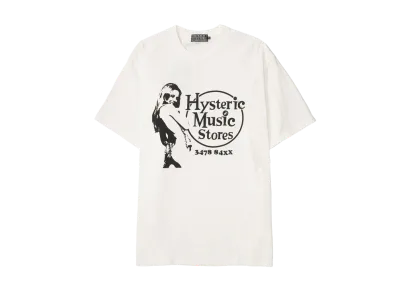 HYSTERIC GLAMOUR Music Store T-Shirt "White"