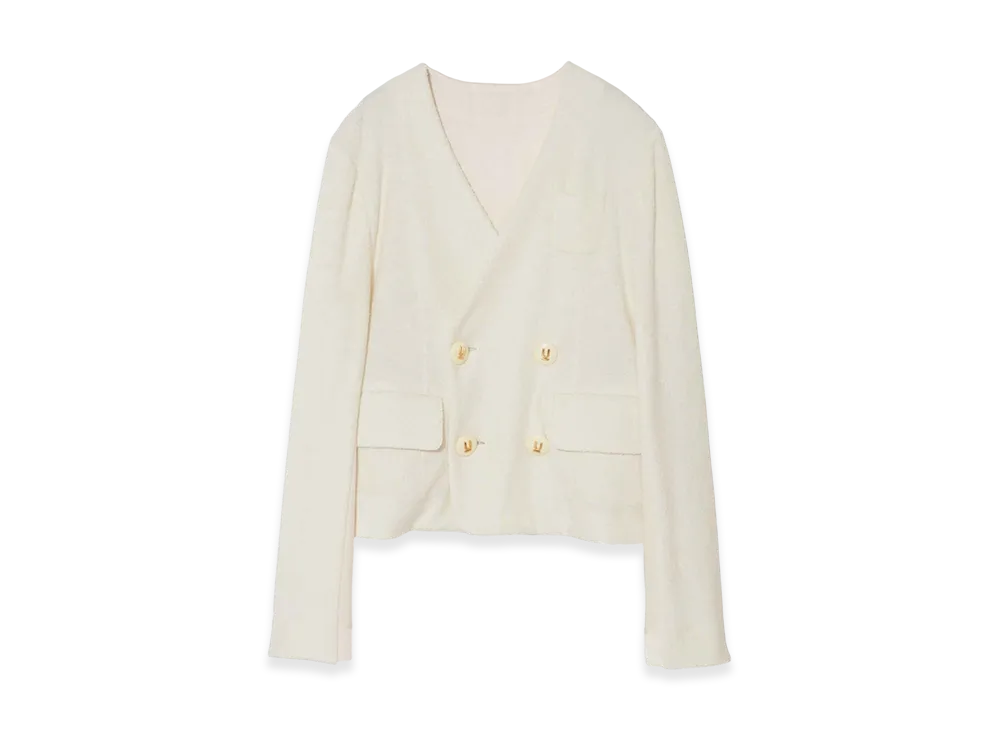 UNDERCOVER Cotton Long Pile Jacket "Ivory"