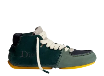 Dior Roadie Lace-Up Boot Nubuck & Suede "Green/Navy"