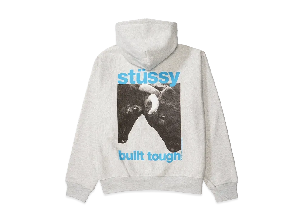 Stussy Built Tough Zip Hoodie "Ash Heather"