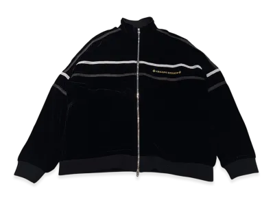 Chrome Hearts Y Not Velour Track Jacket "Black"