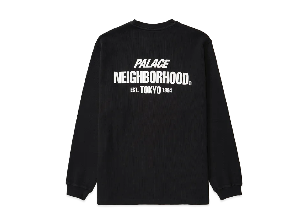 PALACE x NEIGHBORHOOD Waffle Jersey "Black"