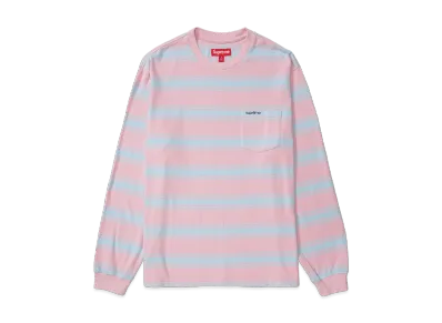 Supreme Stripe Pocket L/S Top "Pink"