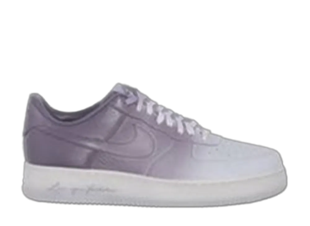ドレイク ノクタ × ナイキ エアフォース1 ロー ラブ ユー フォーエバー "パープルフェード"
